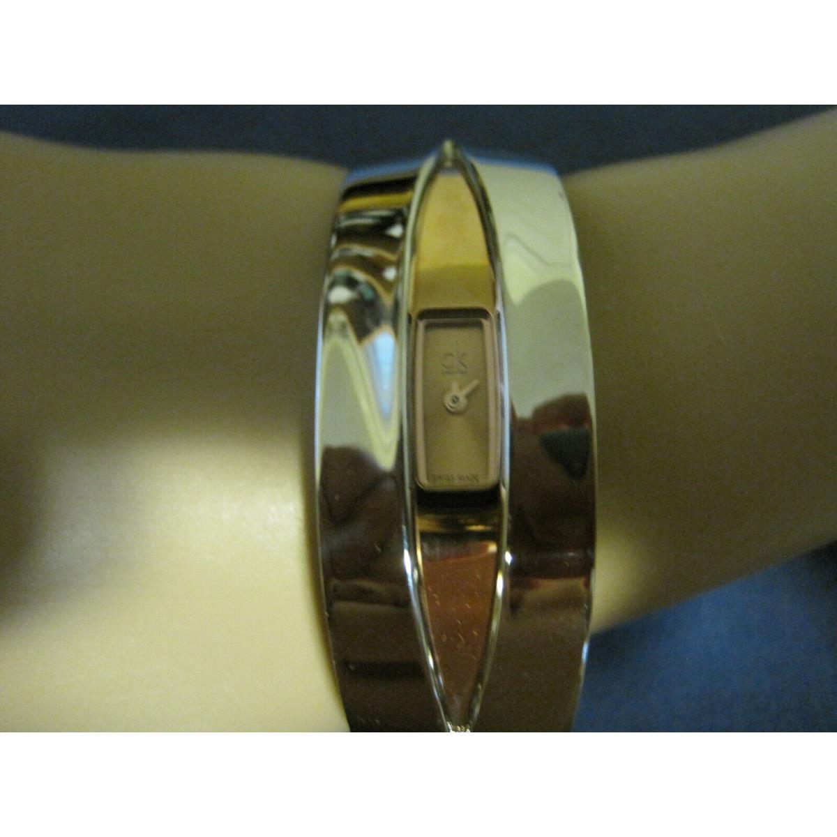 Hbx112 Ladys Stainless Steel Calvin Klein Bangle Bracelet Watch