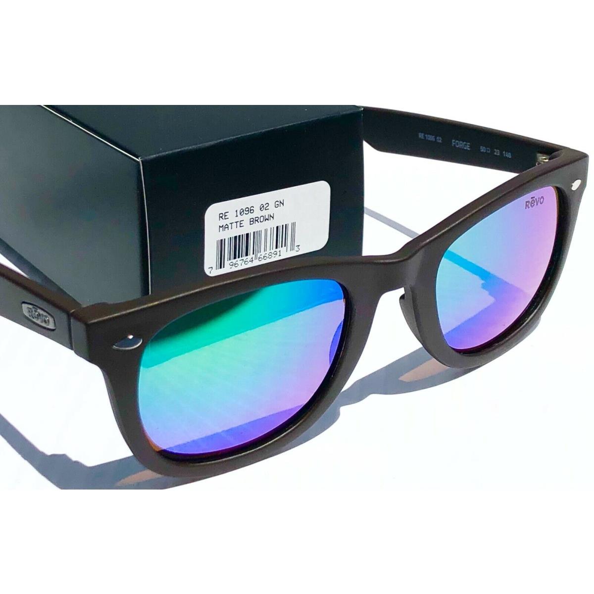 Revo sunglasses FORGE - Matte Brown Frame, Green Lens