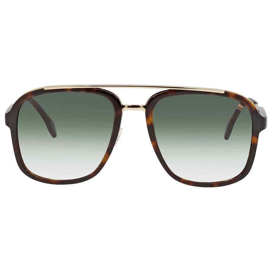 Carrera Green Gradient Square Unisex Sunglasses Carrera 133/S 021K/9K 57