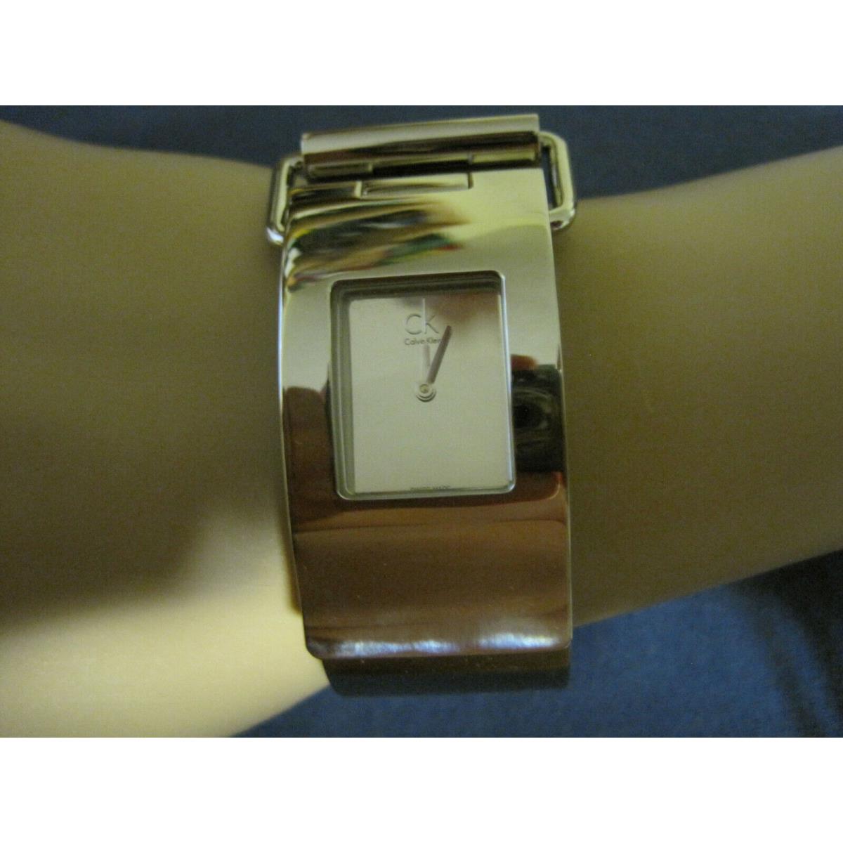 Hbx113 Ladys Stainless Steel Calvin Klein Bangle Bracelet Watch