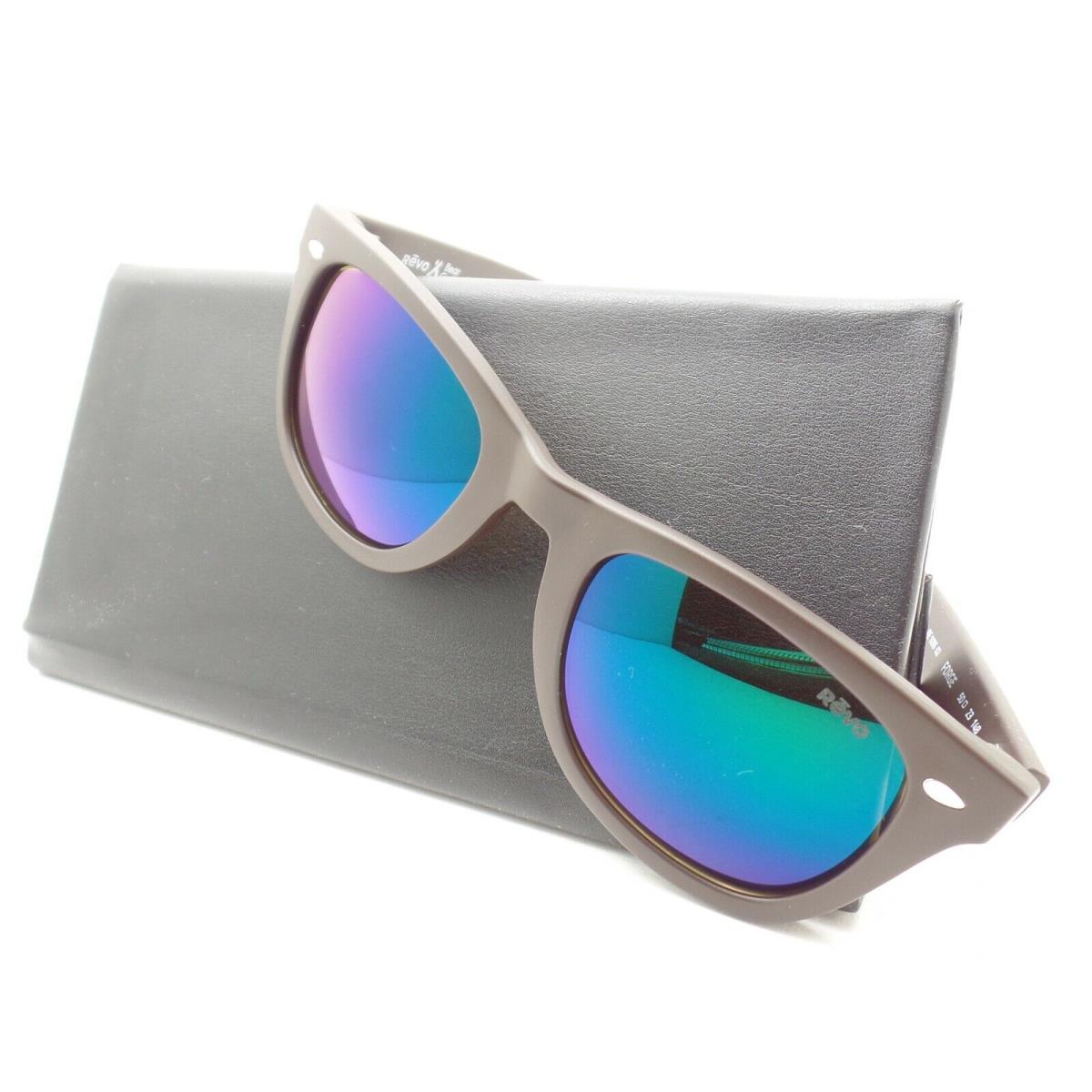 Revo Forge Matte Brown Green Water Polarized Mirror Sunglasses