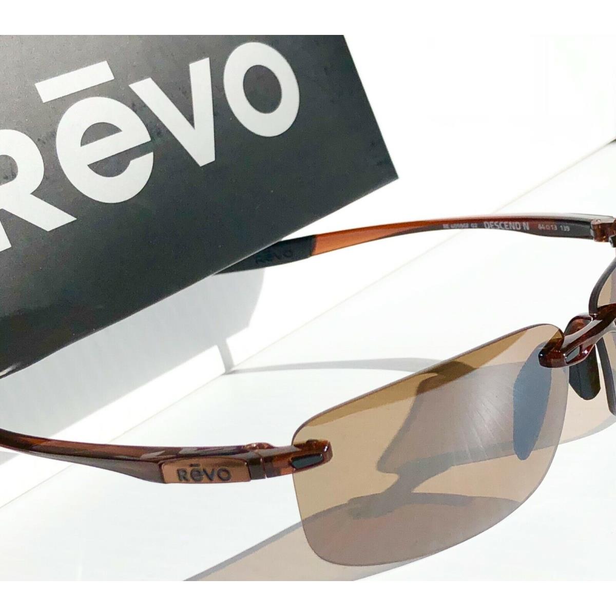 Revo sunglasses Descend - Brown Crystal Frame, Brown Lens