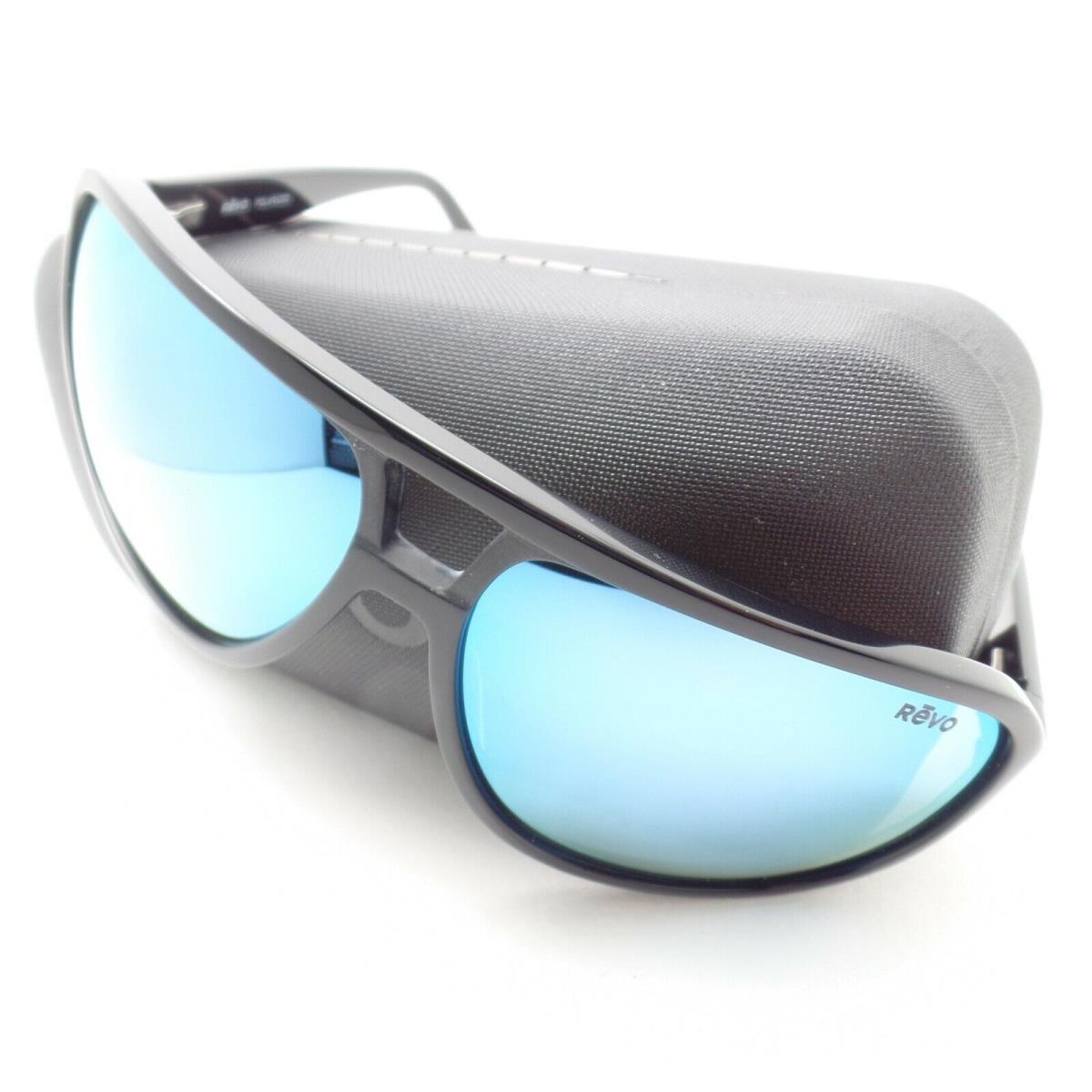 Revo Hank Black Blue Water Mirror Polarized Sunglasses