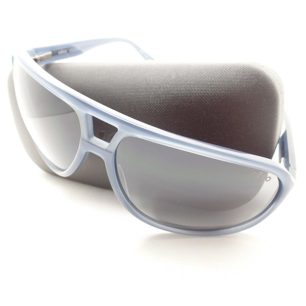 Revo Hank Grey Blue Graphite Mirror Polarized Sunglasses - Grey (Blue), Frame: Grey (Blue)