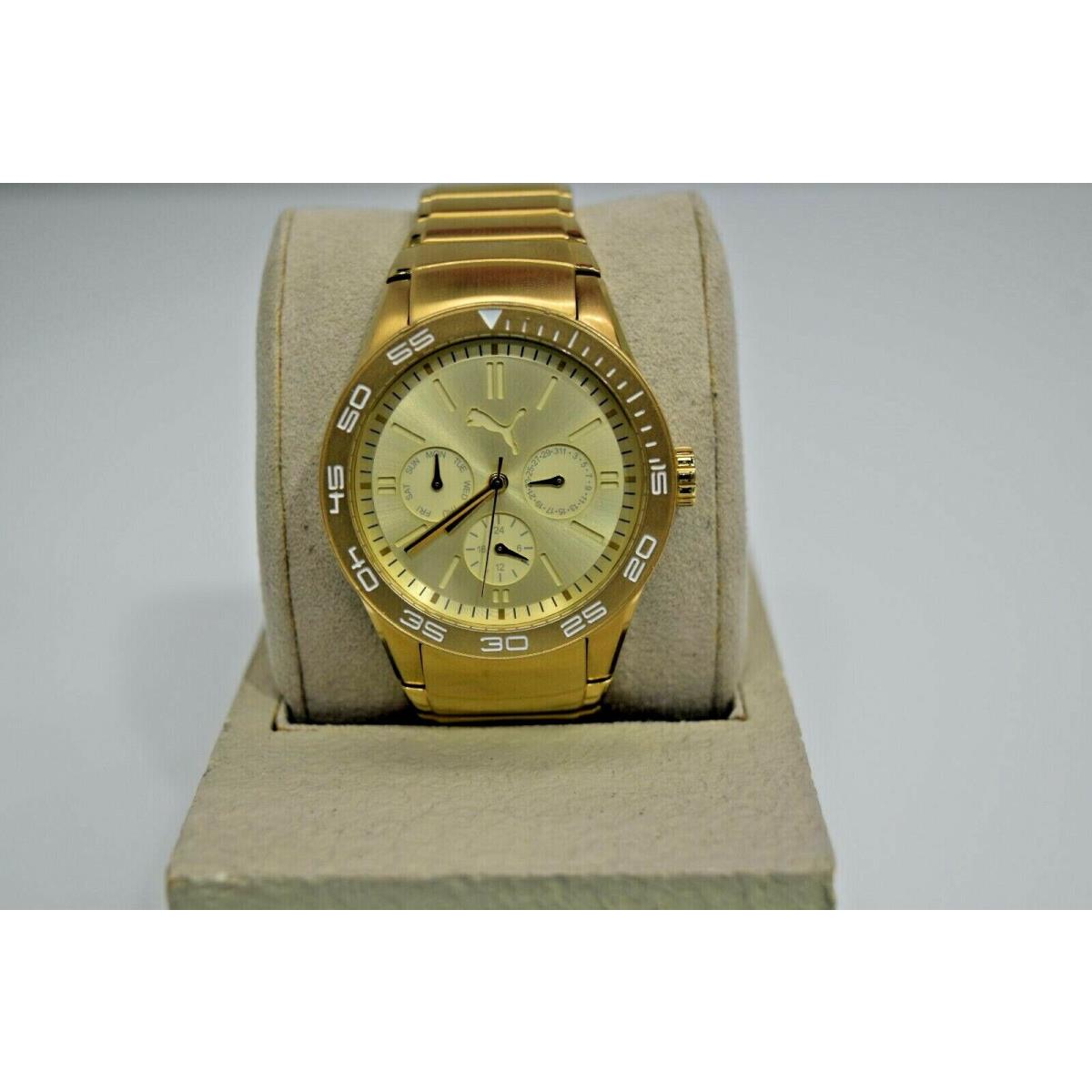 Puma YG IP Stainless Steel Gold Dial PU102822003 Watch