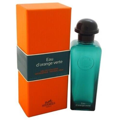 Eau D`orange Verte Hermes 3.3 oz / 100 ml Eau de Cologne Unisex Perfume Spray