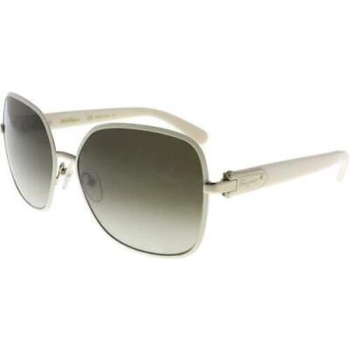 Salvatore Ferragamo Women`s Gold/ivory Brown Gradient 59mm Sunglasses SF150S 721