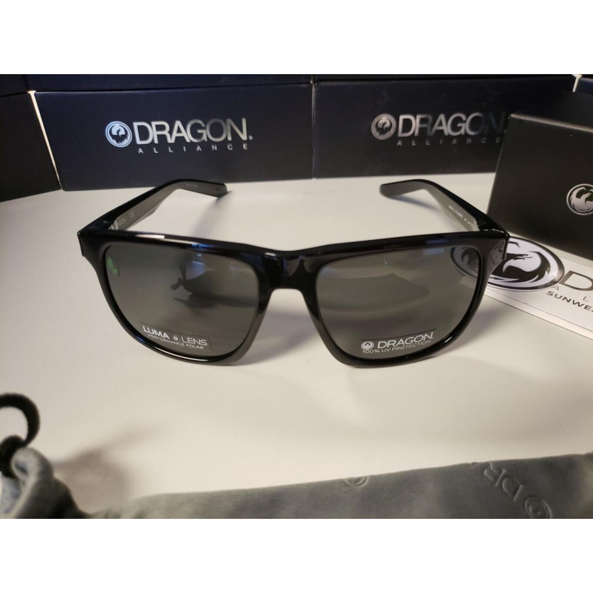 Dragon Sesh LL Shiny Black/smoke Polarized Sunglasses 2020