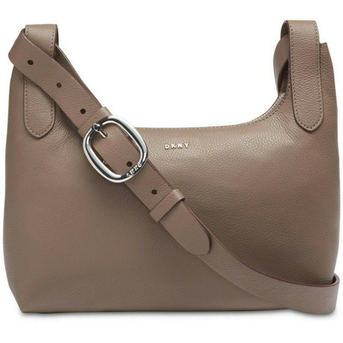 Dkny Wes Desert Color Pebbled Leather Crossbody Women`s Handbag