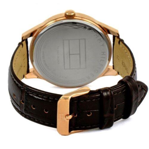 Tommy Hilfiger watch Damon - Navy Dial, Brown Band 2