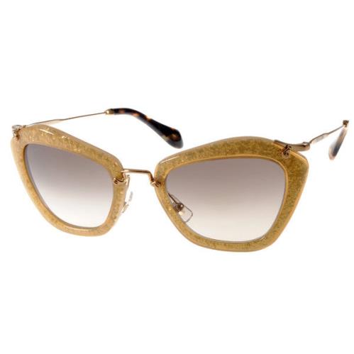 Miu Miu Sunglasses Smu 10N TKD-0A7 Honey Glitter / Gradient Gray 55mm MU10NS