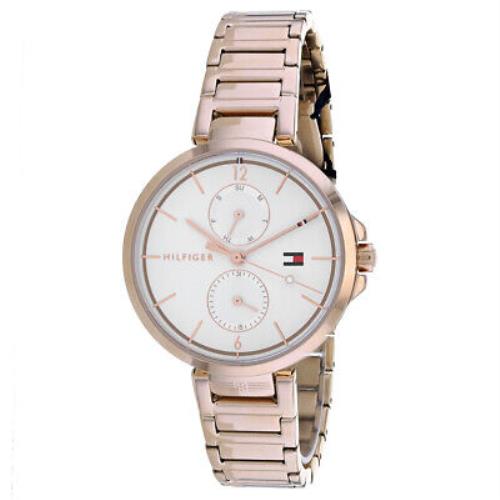 Tommy Hilfiger Women`s Angela Rose Gold Dial Watch - 1782124