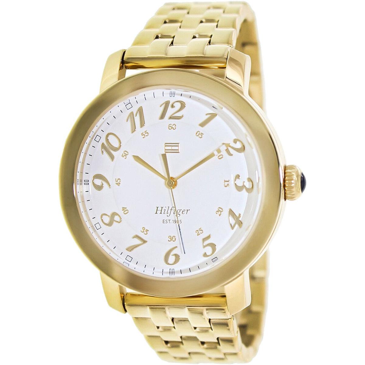 Tommy Hilfiger 1781233 Oliva White Dial Gold Tone Stainless Steel Women`s Watch