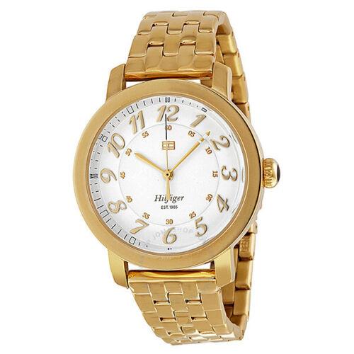 Tommy Hilfilger Women`s Gold Tone Stainless Steel Round Analog Watch 1781233