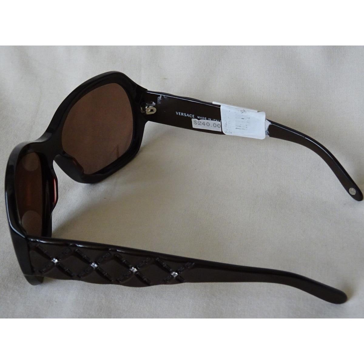 Versace sunglasses  - GOLD , MAROON Frame, Brown Lens 4