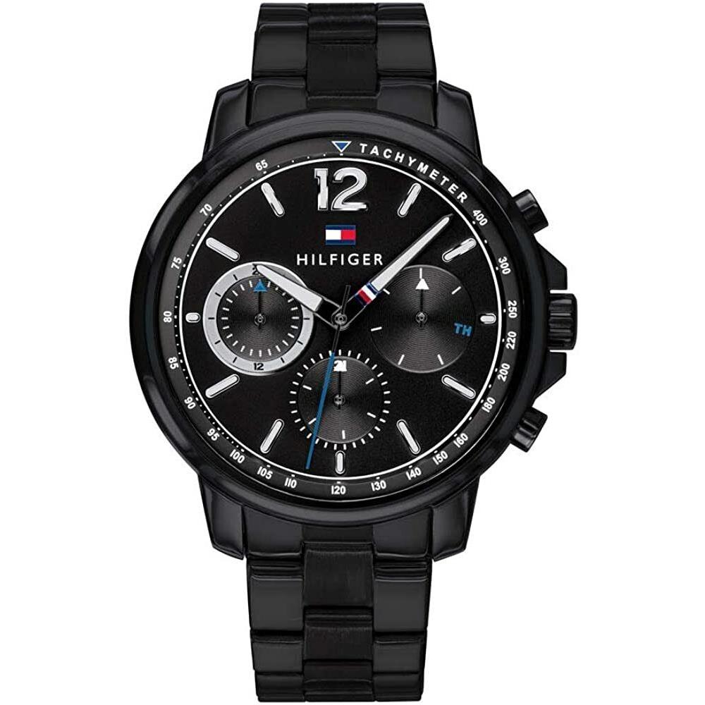 Tommy Hilfiger 1791529 Black Day Date Dial Mens Classic Watch