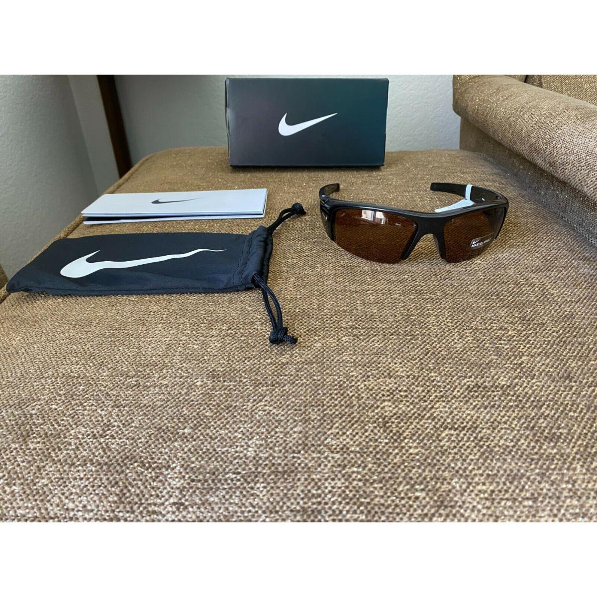 Nike Black Diverge Sunglasses Sport EV0327-027 Polarized Brown Lens W/tags