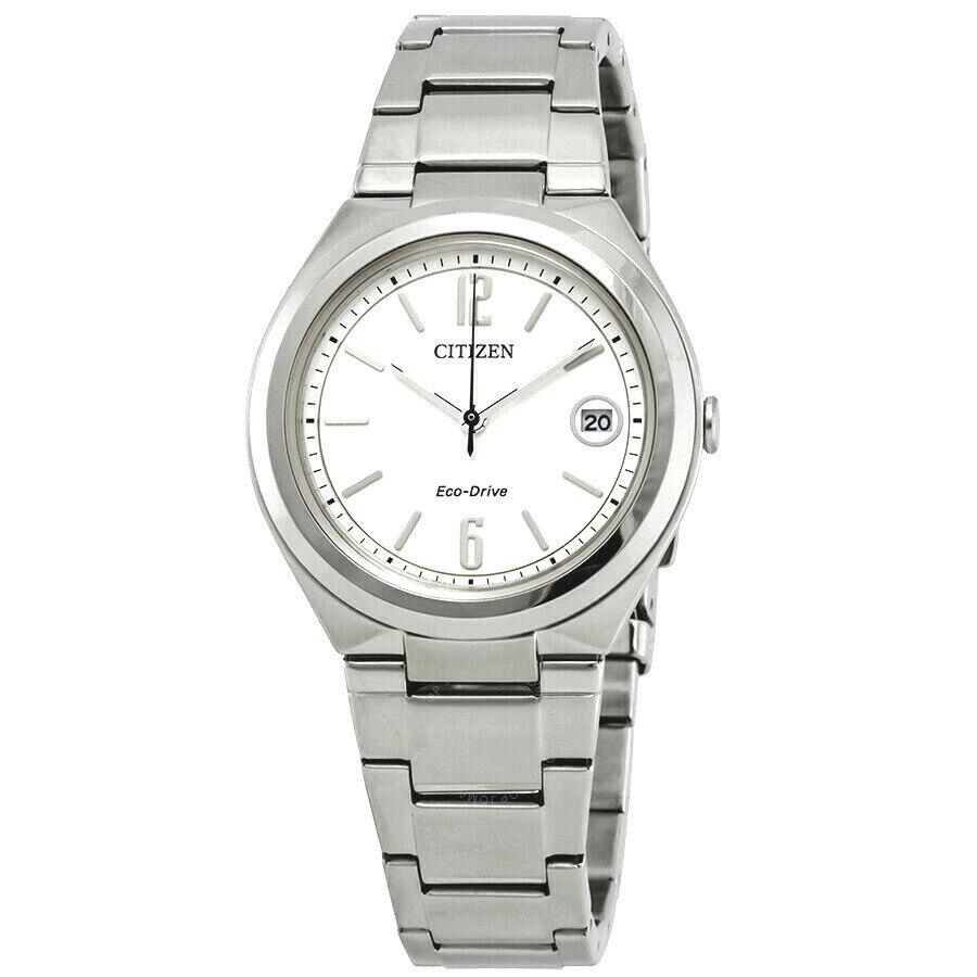 Citizen FE6021-88A Chandler Eco-drive Silver Dial Women`s Watch Great Gift - Silver Dial, Silver Band