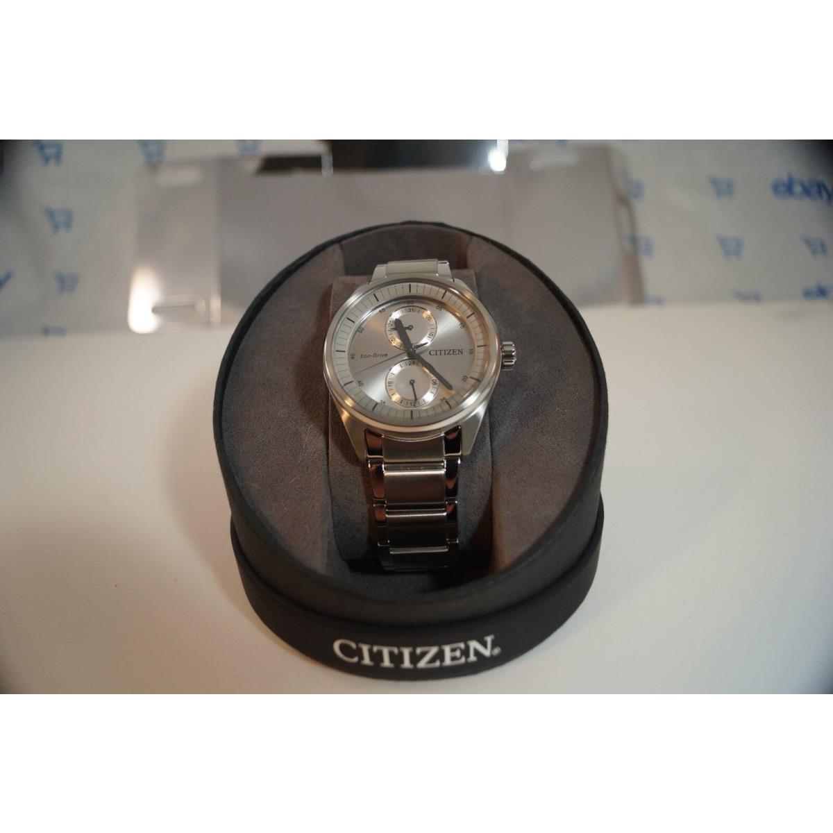 Citizen Eco-drive Paradex Silver Dial Stainless Steel Men`s Watch - BU3010-51H