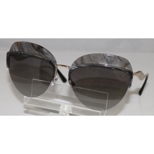 Giorgio Armani 6061 3186/11 Striped Gray Sunglasses