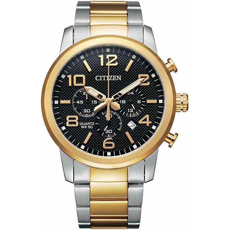 Citizen Men`s Chronograph Two Tone Stainless Steel Watch AN8054-50E