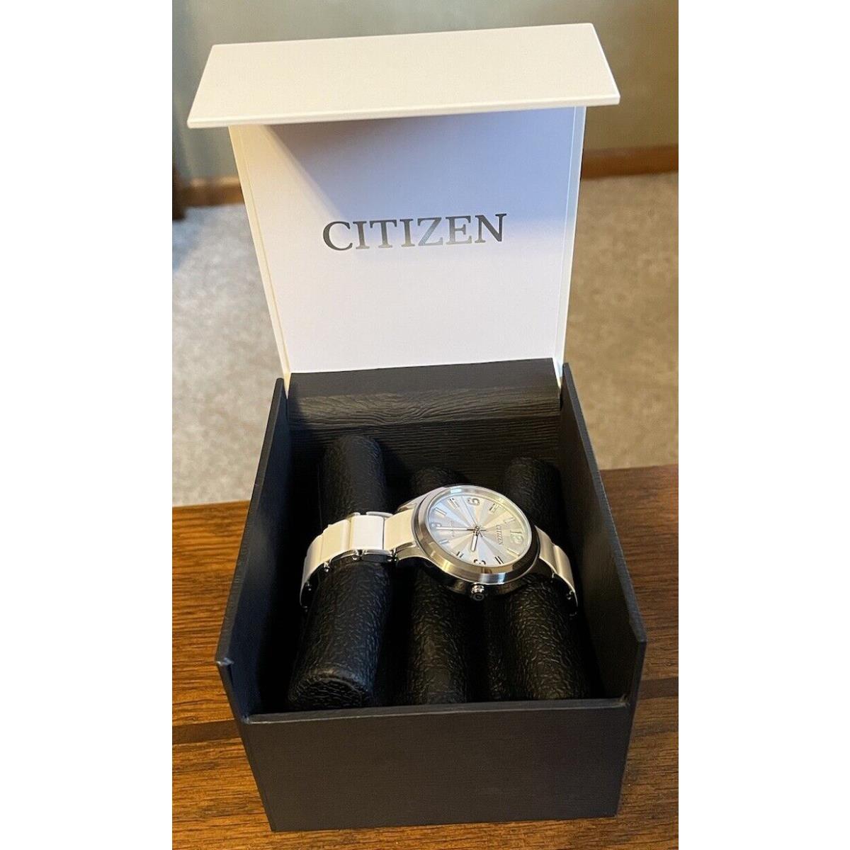 Citizen Eco-drive Women`s Drive SS White Silicone FE7070-52A