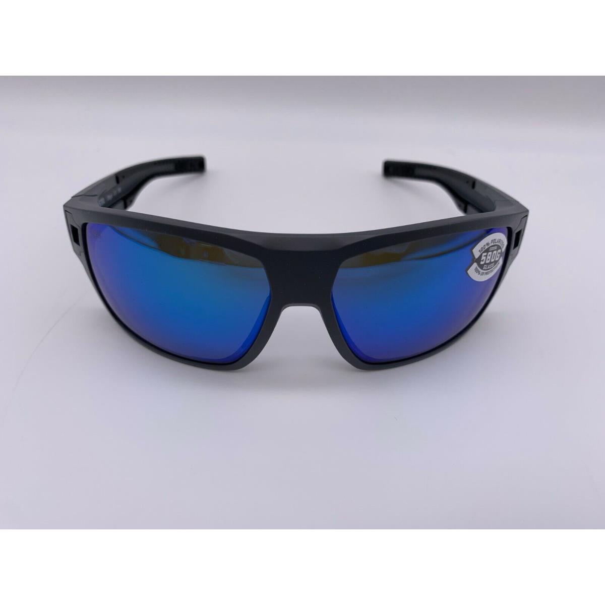 Costa Del Mar Diego Polarized Sunglasses Matte Gray / Blue Mirror Glass 580G