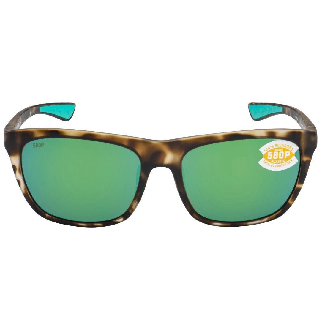 Costa Del Mar Cheeca Sunglasses Matte Shadow Tortoise/green Mirror 580Plastic - Frame: Matte Shadow Tortoise, Lens: Green Mirror 580Plastic