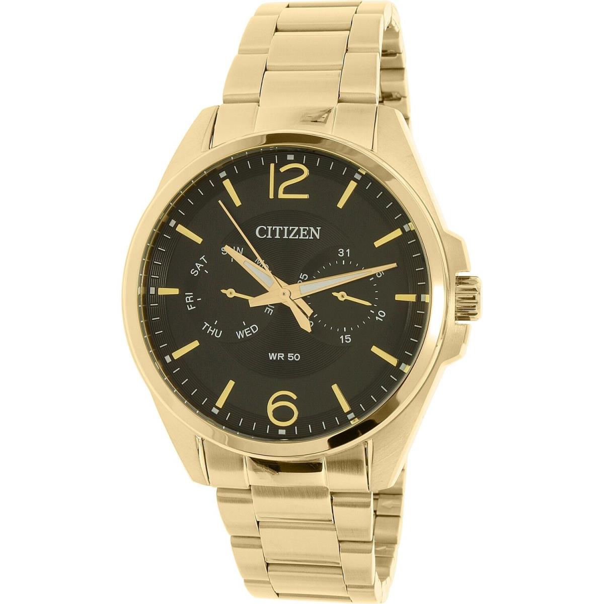 Citizen AG8322-50E Men`s Chronograph Stainless Steel Gold-tone Quartz Watch