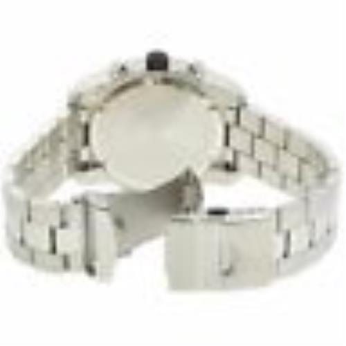 Bulova Men`s 98B137 Marine Star Silver White Dial Watch - Silver , White
