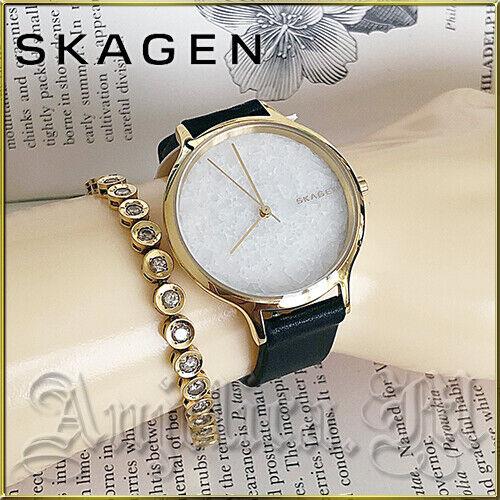 Skagen Women`s Anita Stainless Steel and Leather Casual Watch SKW2671