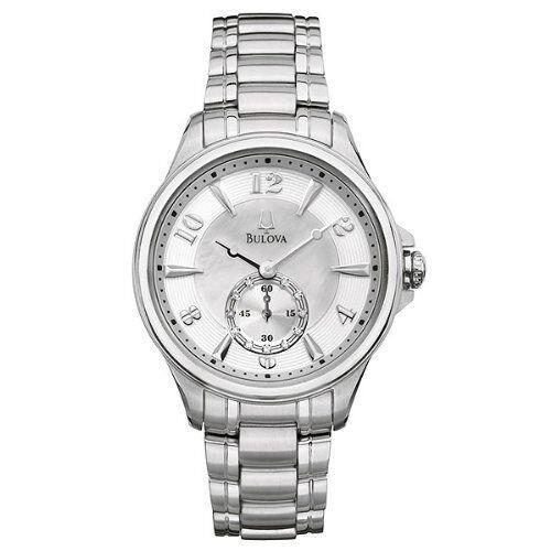 Bulova 96P116 Adventurer Crystal Mother-of-pearl Women`s Watch - Great Gift