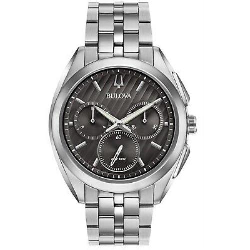 Bulova Stainless Steel Chronograph Mens Watch 96A186