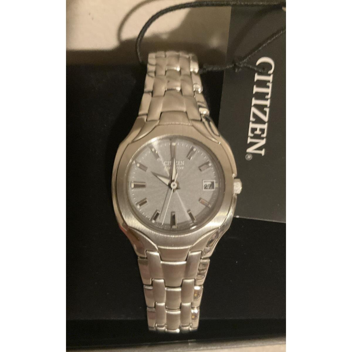 Citizen Watch EW1250-54A Eco Drive Silver Bracelet MRSP$275