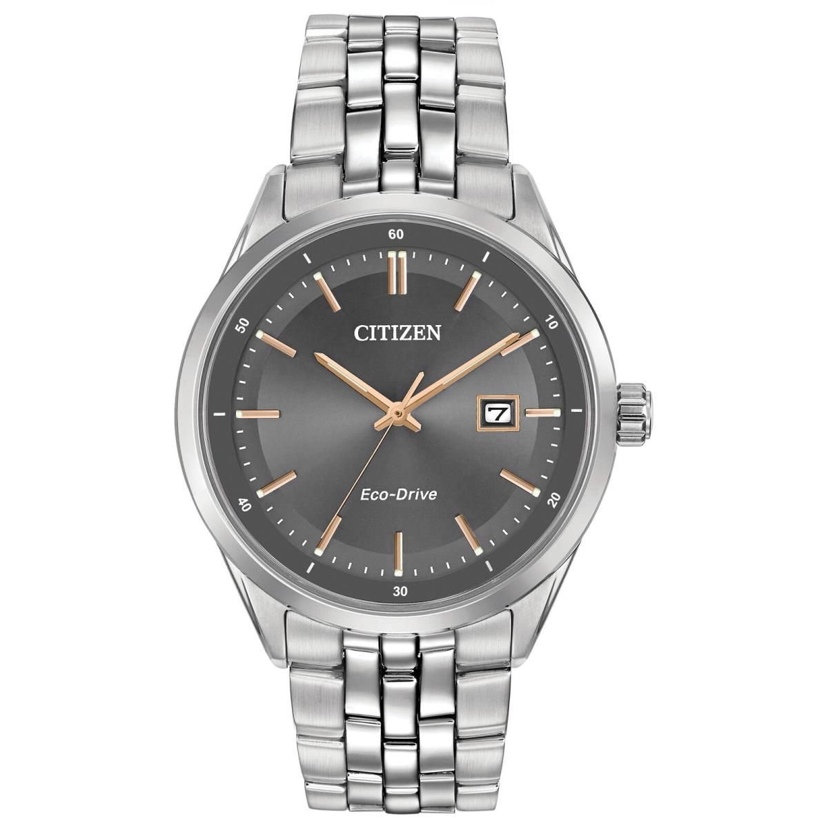 Citizen Men`s Eco-drive Stainless Steel Watch BM7251-53H Silver/grey