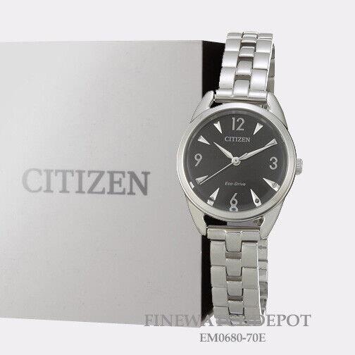 Citizen Eco-drive Women`s Drive Silver Tone Watch EM0680-70E