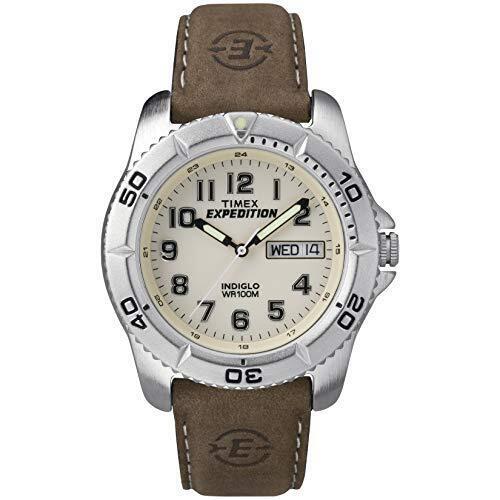 Timex Men`s T46681 Expedition Traditional Brown Leather Strap Watch