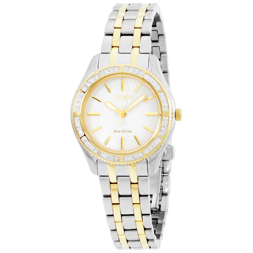 Citizen Women`s EM0244-55A Analog Display Quartz Two Tone Watch