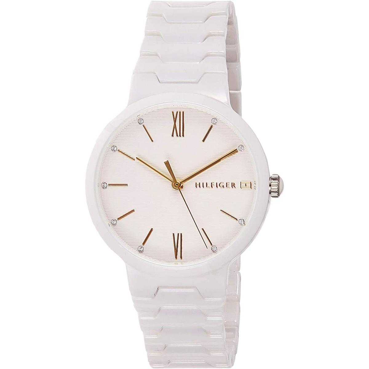 Tommy Hilfiger Avery 1781956 White Ceramic Womens Casual Dress Watch