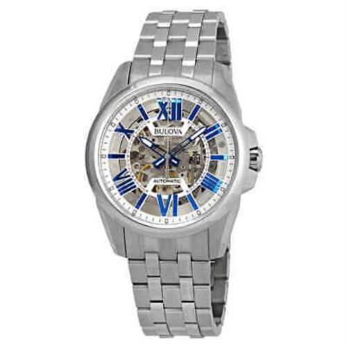 Bulova Classic Automatic Silver Dial Men`s Watch 96A187