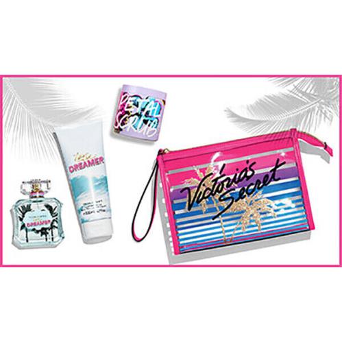 Victoria`s Secret Beauty Beach Day Kit Tease Dreamer Eau de Parfum/cream/bag Set