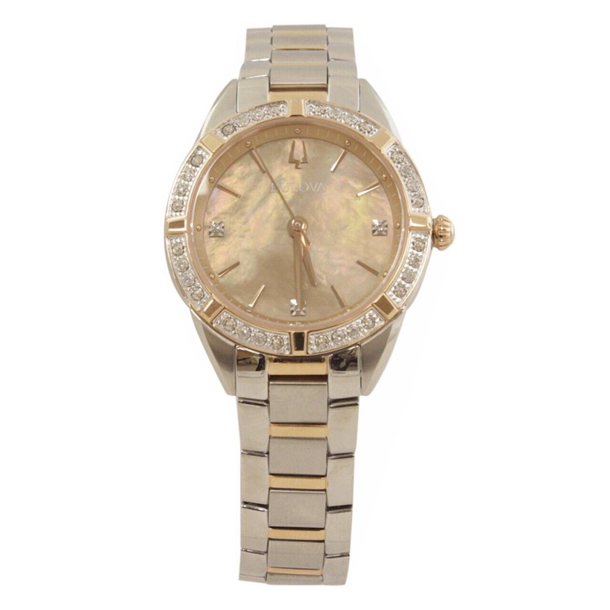 Bulova Women`s 98R264 Rose Gold Stainless Steel Analog Watch