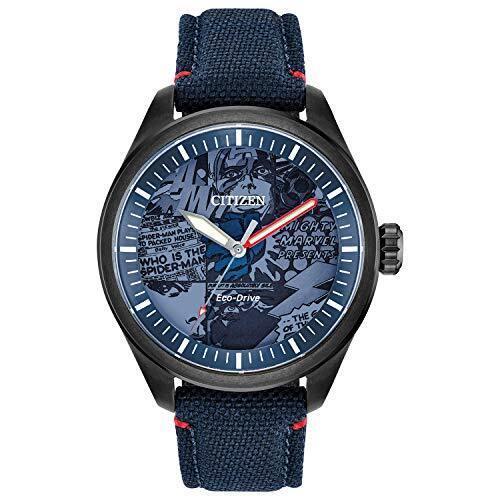 Citizen Marvel Heroes Blue Dial Watch AW2037-04W