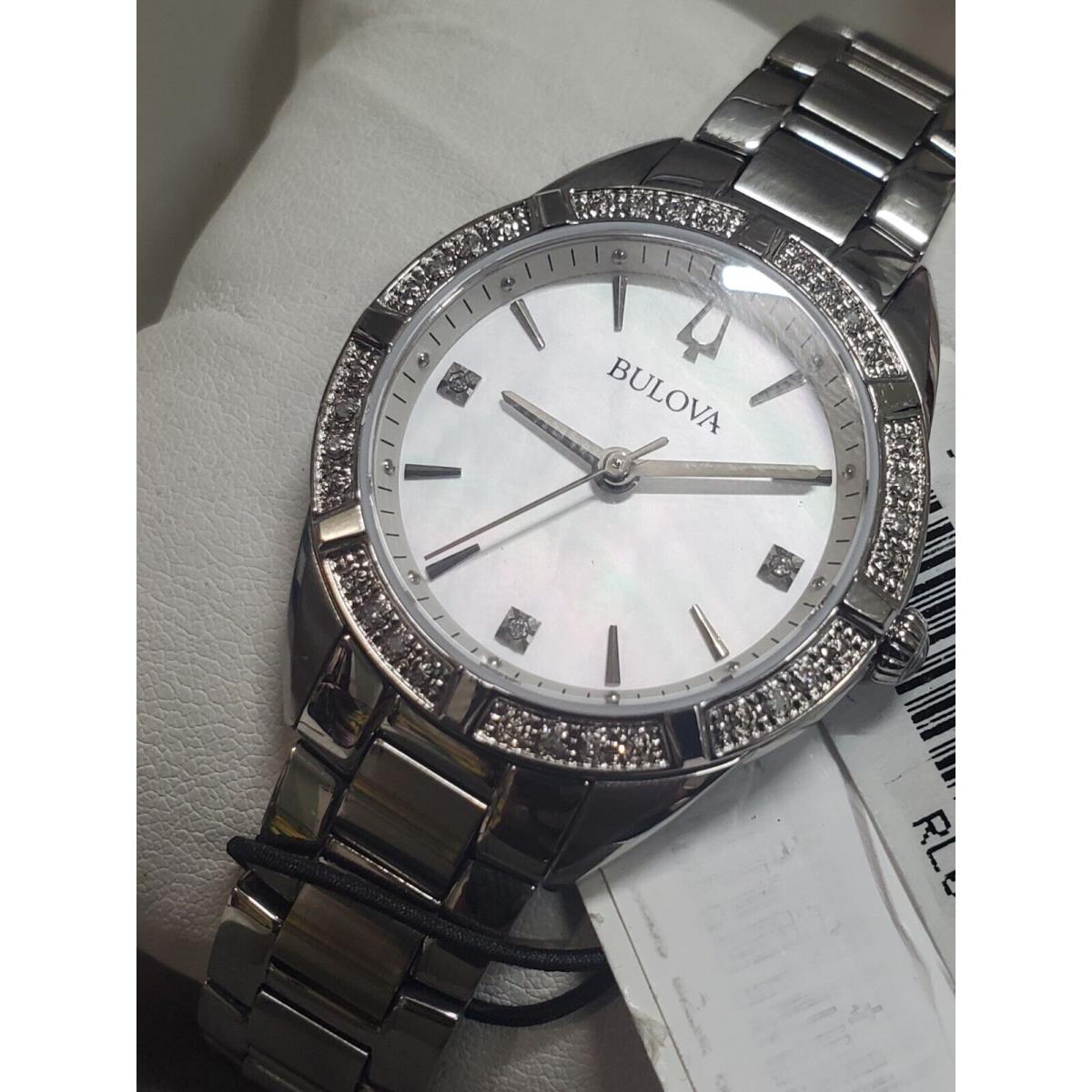 Bulova 96R228 Women`s White Watch