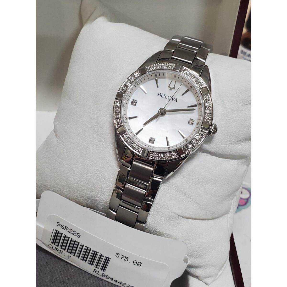 Bulova 96R228 Women`s White Watch