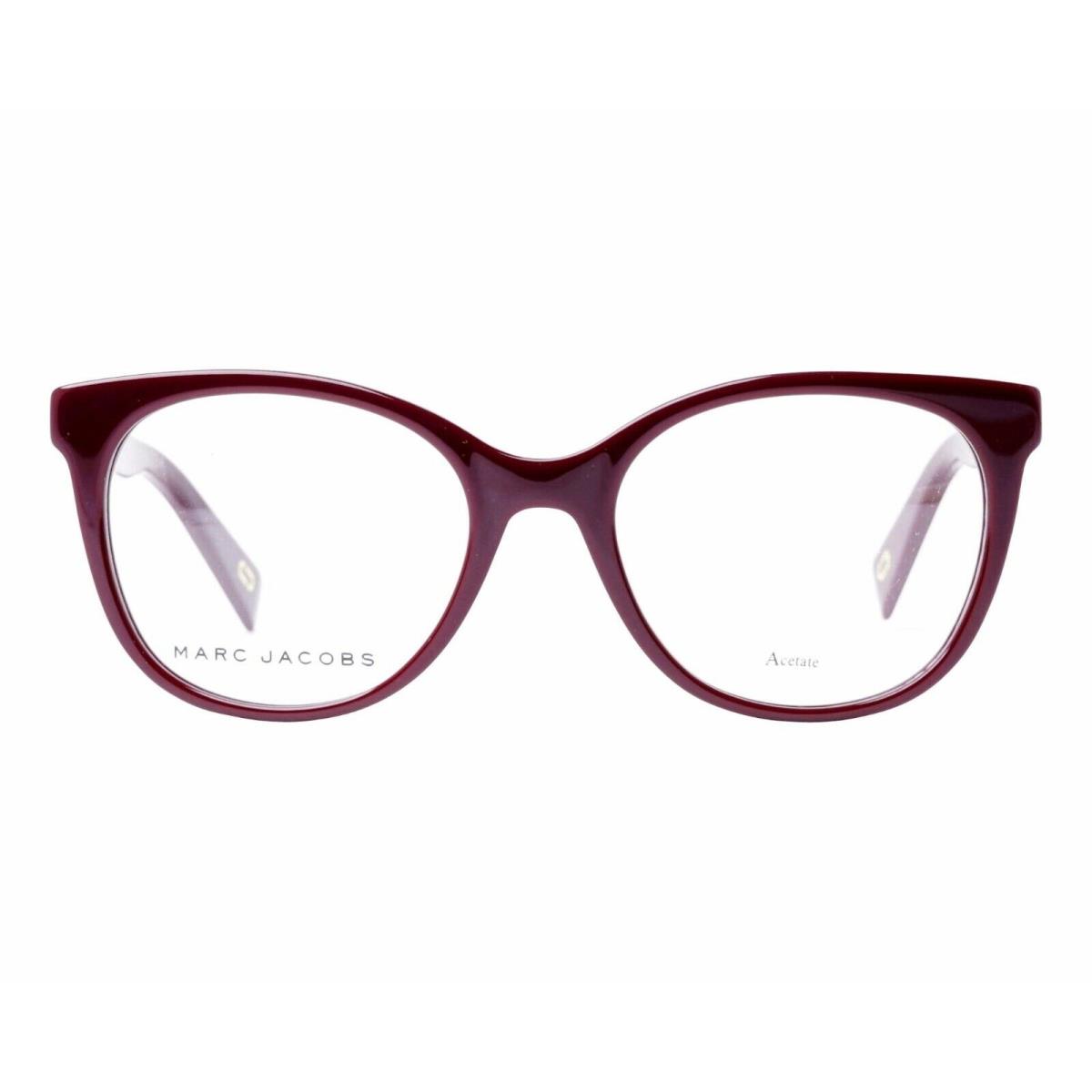 Marc Jacobs Marc 335 Red Lhf Round Plastic Eyeglasses Frame 52-19-140 - Red LHF , Red LHF Frame, Clear Lens