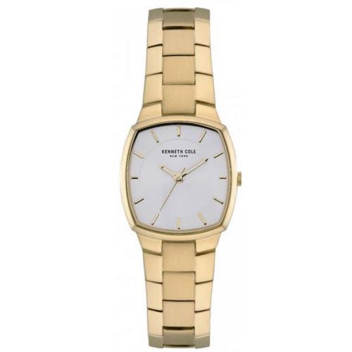 Kenneth Cole KC50893005 Classic Gold Stainless Steel White Dial Women`s Watch