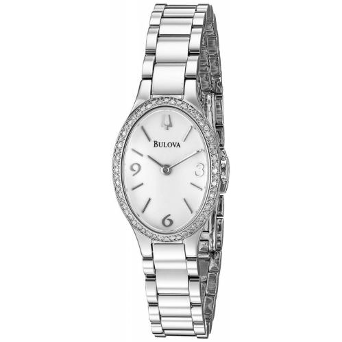 Bulova 96R191 Gallery Winslow Collection 60 Diamonds Silver T Women`s Watch