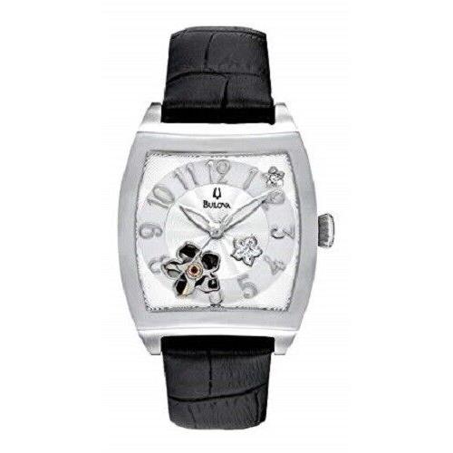 Bulova 96P118 Diamond Bva Floral Aperture Dial Self-winding Mechanical Watch