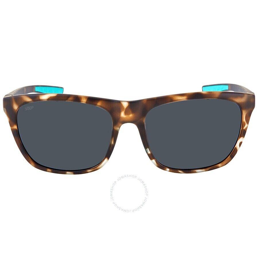 Costa Del Mar Cha 249 Ogp Cheeca Sunglasses Matte Shadow Tortoise Gray 580P 57mm